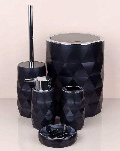Standart Beşli Siyah Banyo Seti