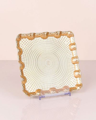 Standart Mini Kare Gold Tepsi